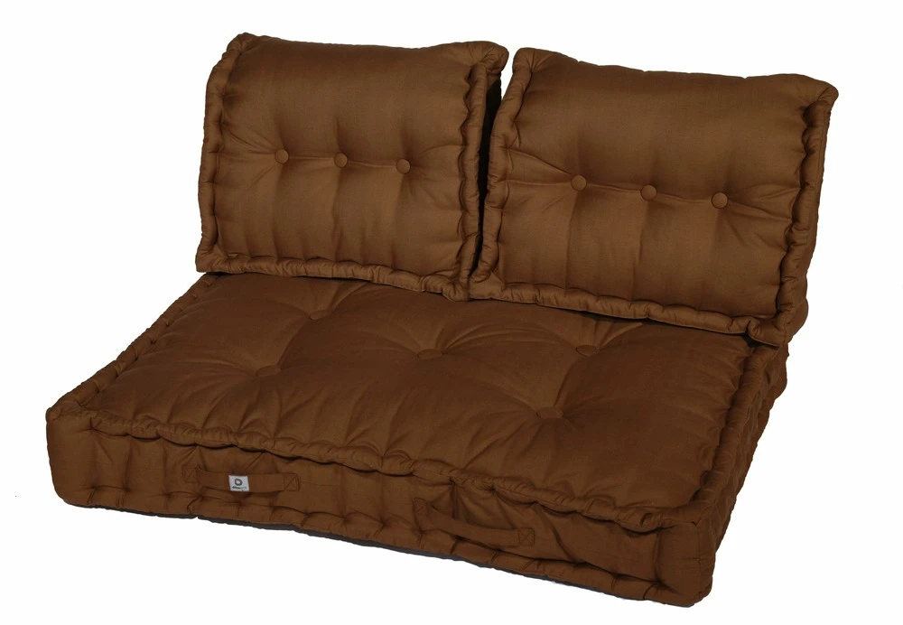 Coussins Palette Capitonné 120x80x20cm Rouille 3 Coussins Palette Capitonné 120x80x20cm Rouille