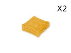 Coussin De Sol Lot De 2 - 40 X 40 Cm Jaune Miel -Jardinage Fournitures Soldes 648b553577f442.75379600