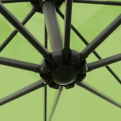 Parasol Déporté 3x3m Et 4 Dalles à Remplir Aluminium Vert -Jardinage Fournitures Soldes 64912b6ed099f3.70445654