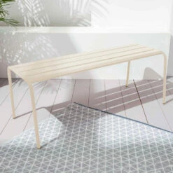 Banc De Jardin En Acier Ivoire -Jardinage Fournitures Soldes 6494abd118ffb7.57555099