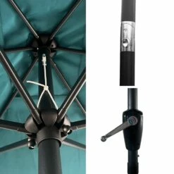 Parasol Droit Hapuna Rectangulaire 2x3m Bleu -Jardinage Fournitures Soldes 6494abd6352772.74281653