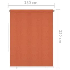 VIDAXL Store Roulant D'extérieur 180x230 Cm Orange 13 VIDAXL Store Roulant D'extérieur 180x230 Cm Orange -Jardinage Fournitures Soldes 6494b66ee9d8e0.19487248
