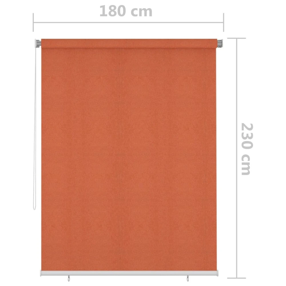 VIDAXL Store Roulant D'extérieur 180x230 Cm Orange 8 VIDAXL Store Roulant D'extérieur 180x230 Cm Orange – Image 6