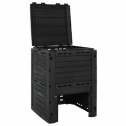 VIDAXL Composteur De Jardin Noir 280 L Polypropylène -Jardinage Fournitures Soldes 649887c8456163.33202743