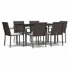 VIDAXL Ensemble à Manger De Jardin 7 Pcs Coussins Résine Tressée Acier 1 VIDAXL Ensemble à Manger De Jardin 7 Pcs Coussins Résine Tressée Acier -Jardinage Fournitures Soldes 64999d9fe1be23.96526366