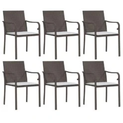 VIDAXL Ensemble à Manger De Jardin 7 Pcs Coussins Résine Tressée Acier 12 VIDAXL Ensemble à Manger De Jardin 7 Pcs Coussins Résine Tressée Acier -Jardinage Fournitures Soldes 64999da0050b99.44132779