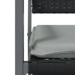 VIDAXL Ensemble à Manger De Jardin 9 Pcs Coussins Résine Tressée Acier -Jardinage Fournitures Soldes 6499a0f0af3ff7.52453404