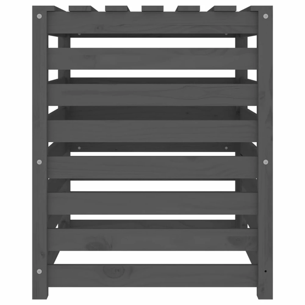 VIDAXL Composteur Gris 63,5x63,5x77,5 Cm Bois Massif De Pin 9 VIDAXL Composteur Gris 63,5x63,5x77,5 Cm Bois Massif De Pin â Image 7