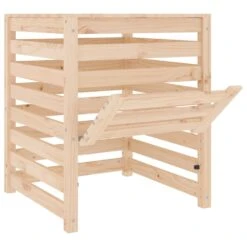 VIDAXL Composteur 63,5x63,5x77,5 Cm Bois Massif De Pin -Jardinage Fournitures Soldes 6499e3c6046731.38280951