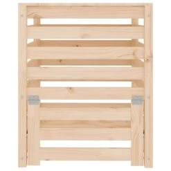 VIDAXL Composteur 63,5x63,5x77,5 Cm Bois Massif De Pin -Jardinage Fournitures Soldes 6499e3c60b7037.08125735