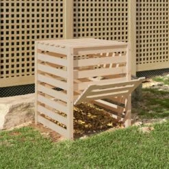 VIDAXL Composteur 63,5x63,5x77,5 Cm Bois Massif De Pin -Jardinage Fournitures Soldes 6499e3c61c40f9.94524811