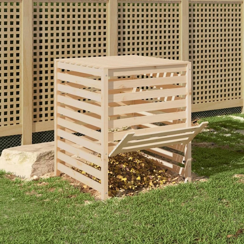 VIDAXL Composteur 82,5x82,5x99,5 Cm Bois Massif De Pin 5 VIDAXL Composteur 82,5x82,5x99,5 Cm Bois Massif De Pin – Image 3