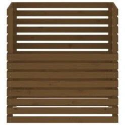 VIDAXL Composteur Marron Miel 100x100x102 Cm Bois Massif De Pin -Jardinage Fournitures Soldes 6499e3c7bd00d6.38821149