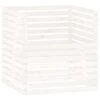 VIDAXL Composteur Blanc 100x100x102 Cm Bois Massif De Pin -Jardinage Fournitures Soldes 6499e3c8922152.65438173