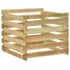 VIDAXL Composteur De Jardin à Lattes 100x100x80cm Bois De Pin Imprégné 2 VIDAXL Composteur De Jardin à Lattes 100x100x80cm Bois De Pin Imprégné -Jardinage Fournitures Soldes 6499e3ca583ad0.75308970
