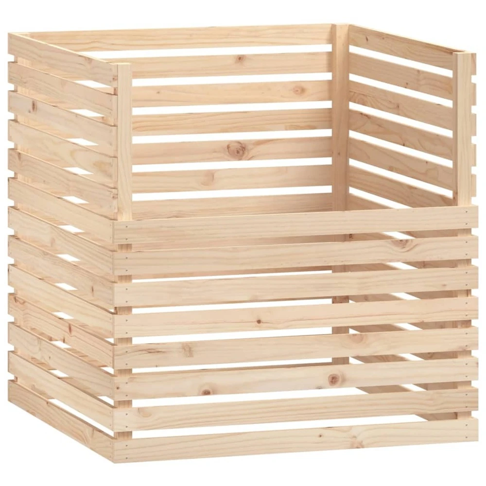 VIDAXL Composteur 100x100x102 Cm Bois Massif De Pin 3 VIDAXL Composteur 100x100x102 Cm Bois Massif De Pin