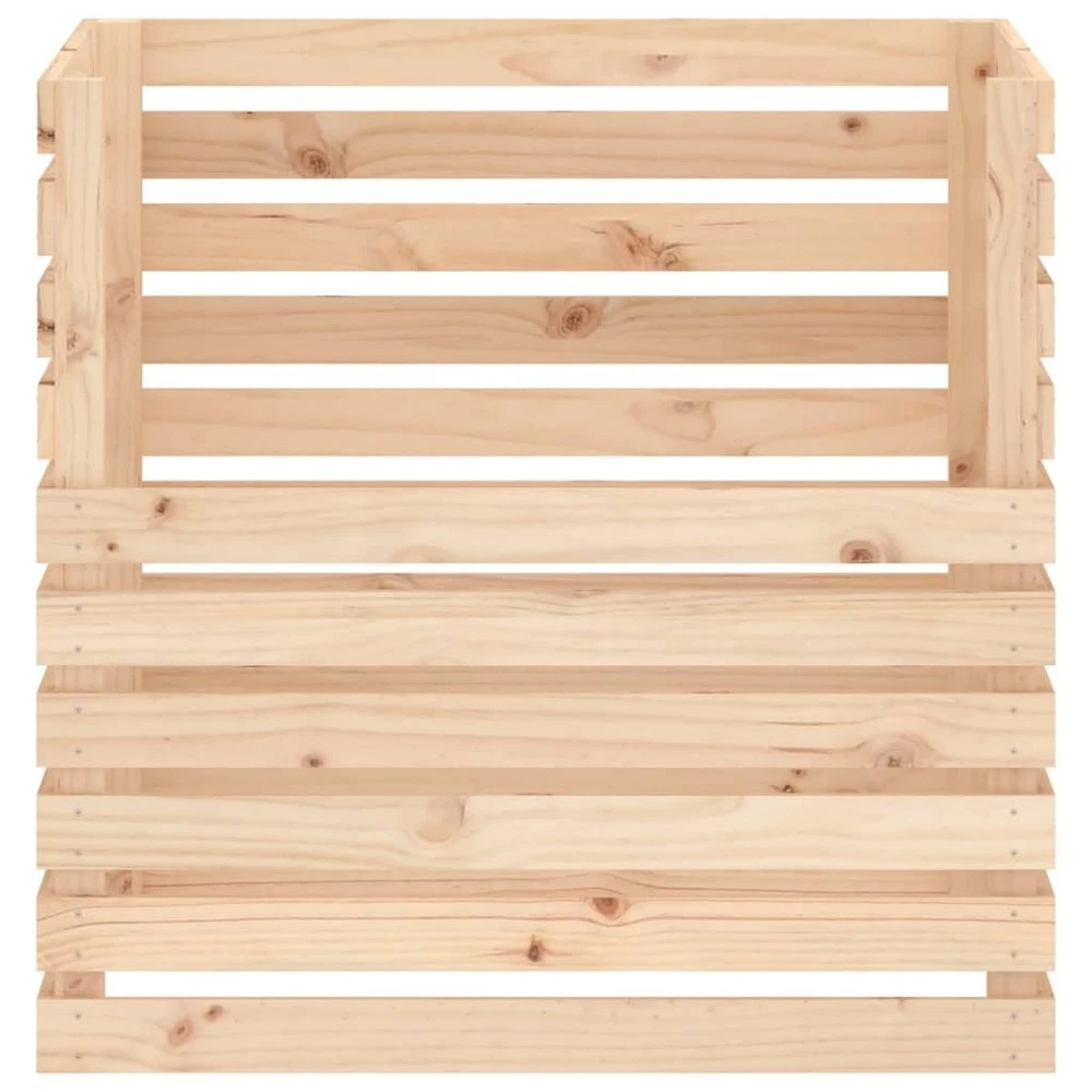 VIDAXL Composteur 80x80x78 Cm Bois Massif De Pin 7 VIDAXL Composteur 80x80x78 Cm Bois Massif De Pin – Image 5