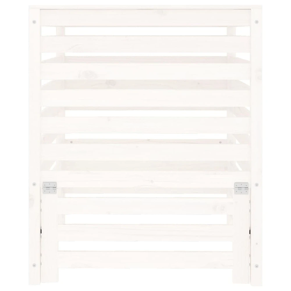 VIDAXL Composteur Blanc 82,5x82,5x99,5 Cm Bois Massif De Pin 7 VIDAXL Composteur Blanc 82,5x82,5x99,5 Cm Bois Massif De Pin – Image 5