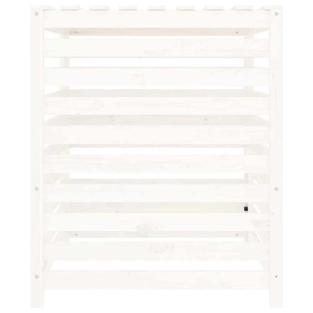 VIDAXL Composteur Blanc 82,5x82,5x99,5 Cm Bois Massif De Pin 9 VIDAXL Composteur Blanc 82,5x82,5x99,5 Cm Bois Massif De Pin – Image 7