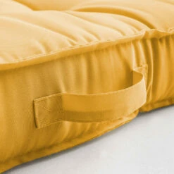 Coussin De Sol Ou D'assise Matelassé Polyester Jaune 120x80x12 Cm -Jardinage Fournitures Soldes 690a1fba9743b0f4