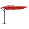Parasol Déporté Carré 3x3m Aluminium Rouge -Jardinage Fournitures Soldes 6f1144fc8f25061e