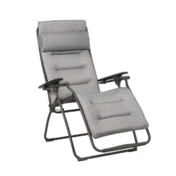 Lafuma Fauteuil Relax FUTURA BeComfort En Acier Et Toile Gris - 83x70x115 Cm -Jardinage Fournitures Soldes 734427 004 1
