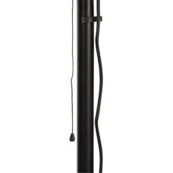 Chauffage D'extérieur Sur Pied En Aluminium Noir - H 195 X D.50 Cm