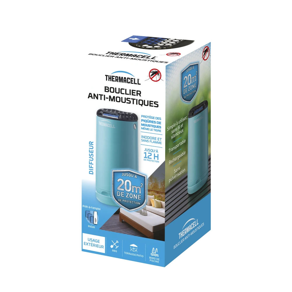 Bouclier Anti-moustiques - Diffuseur Bleu - Thermacell 4 Bouclier Anti-moustiques - Diffuseur Bleu - Thermacell – Image 2