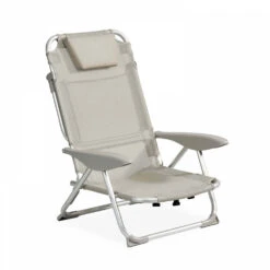 Fauteuil Clic Clac Des Plages En Polyester Gris