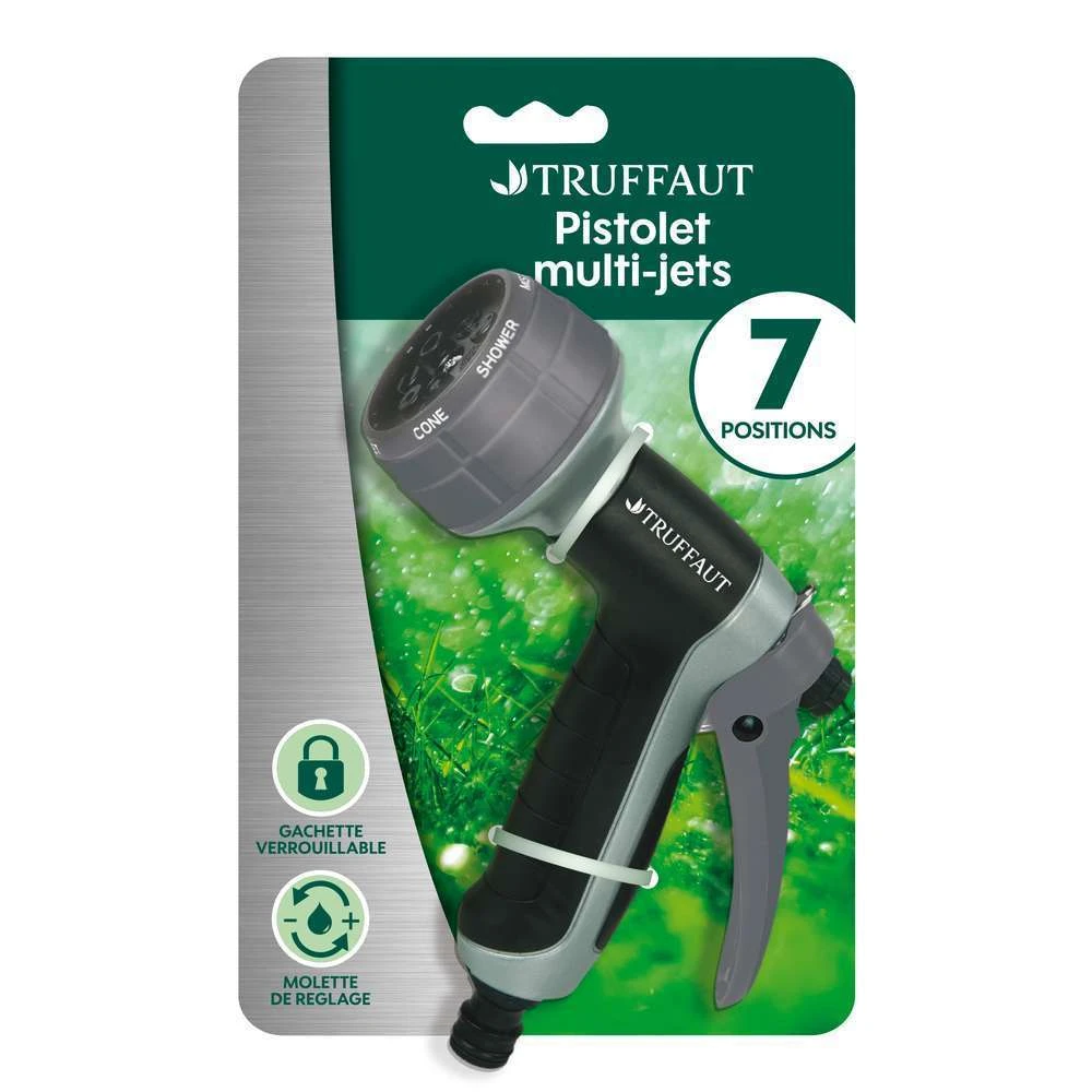 Pistolet Douche Métal Multi-jets 7 Positions 3 Pistolet Douche Métal Multi-jets 7 Positions