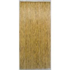 Rideau De Porte Avec Bâtonnets En Bois Vernis - 90x200 Cm 9 Rideau De Porte Avec Bâtonnets En Bois Vernis - 90x200 Cm -Jardinage Fournitures Soldes 883912 004