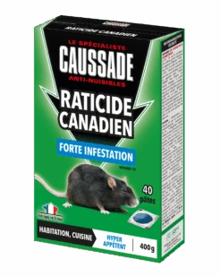 Carpt400 Raticide Canadien Forte Infestation Appât Prêt à L'emploi Nou