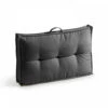 Coussin Palette Dossier Polyester Anthracite 60 X 40 X 12 Cm -Jardinage Fournitures Soldes af4a407742dd55c3