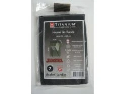 Housse De Protection Pour Pile De Chaises 94 X 94 X 69 Cm - Noir -Jardinage Fournitures Soldes b4df7f3c29c8c943