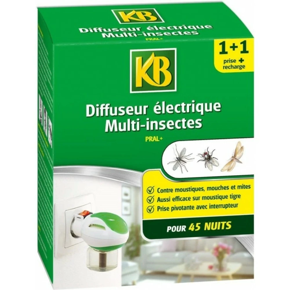 Diffuseur Electrique Multi-insectes + Recharge - 35 Ml 3 Diffuseur Electrique Multi-insectes + Recharge - 35 Ml