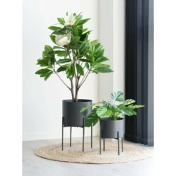 Pots De Fleurs Pavia 2 Pots De Fleurs En Gris -Jardinage Fournitures Soldes ded923acf3d4a01b