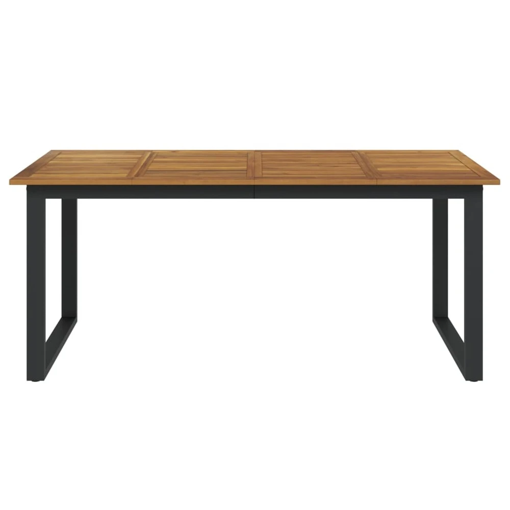 VIDAXL Table De Jardin Et Pieds En Forme De U 180x90x75 Cm Bois Acacia 5 VIDAXL Table De Jardin Et Pieds En Forme De U 180x90x75 Cm Bois Acacia – Image 3