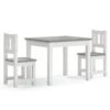VIDAXL Ensemble De Table Et Chaises Enfants 3 Pcs Blanc Et Gris Mdf -Jardinage Fournitures Soldes f6ac9cf2e8e90478